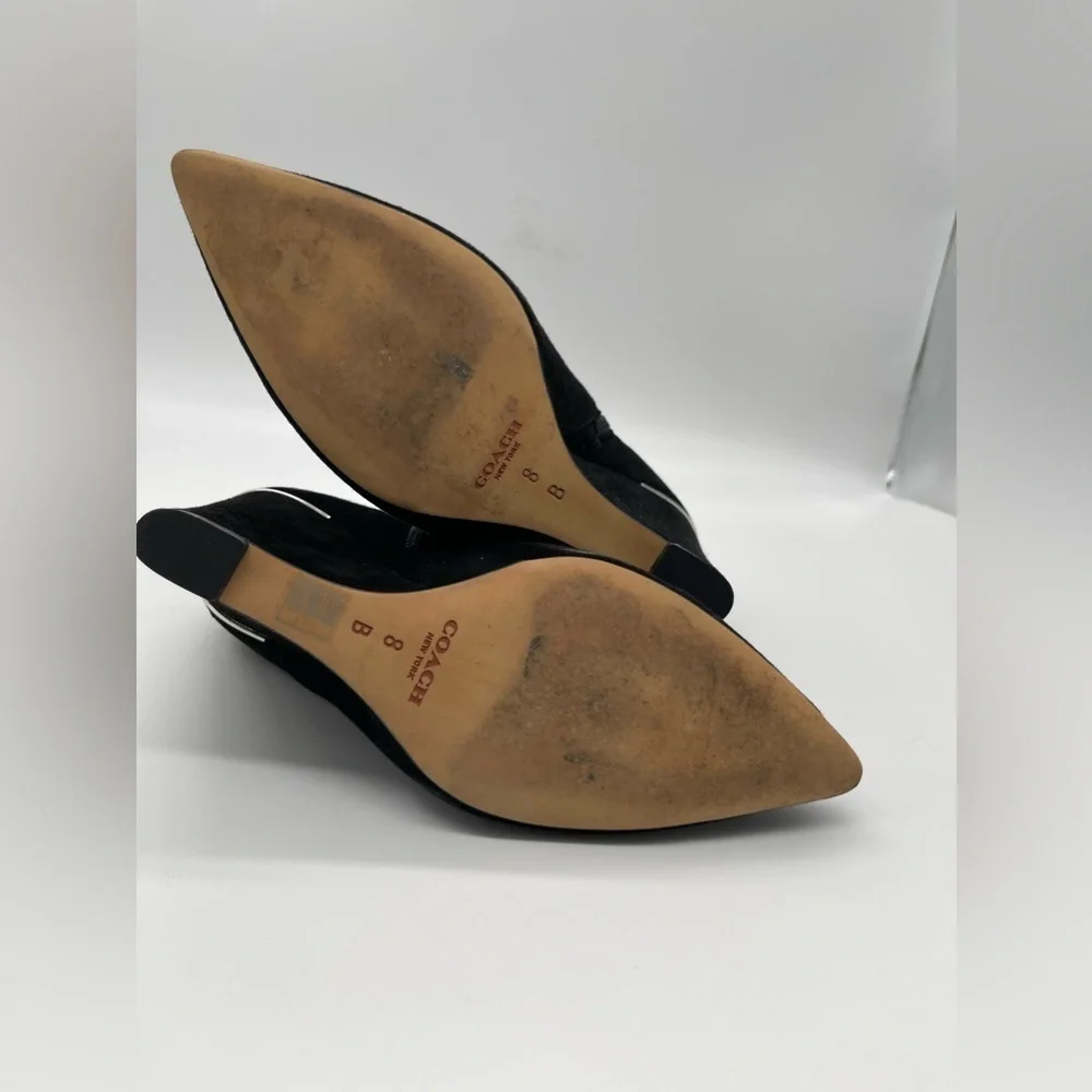 Coach Leather Suede wedge Boots